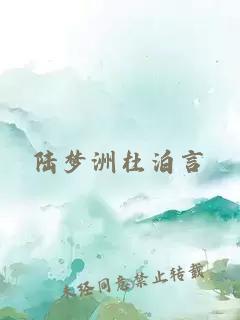 陆梦洲杜泊言