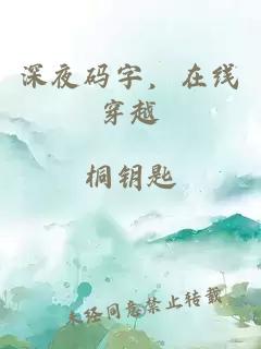 深夜码字，在线穿越