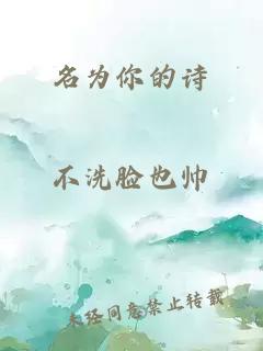 名为你的诗