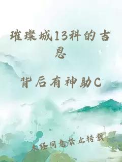 璀璨城13科的吉恩