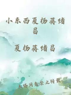 小东西夏杨蒋绪昌